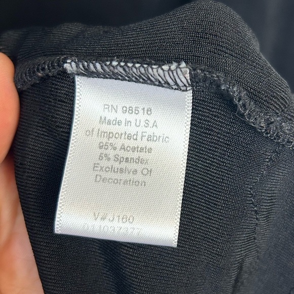 Coldwater Creek plus Size 2X Liquid FabricStretch Long Sleeve Blouse Witchy Goth - Picture 8 of 11